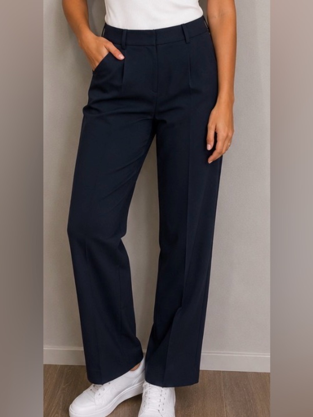 Talbots Dress Pants Trousers Black Size 8 x 32 Stretchy Business Casual Work